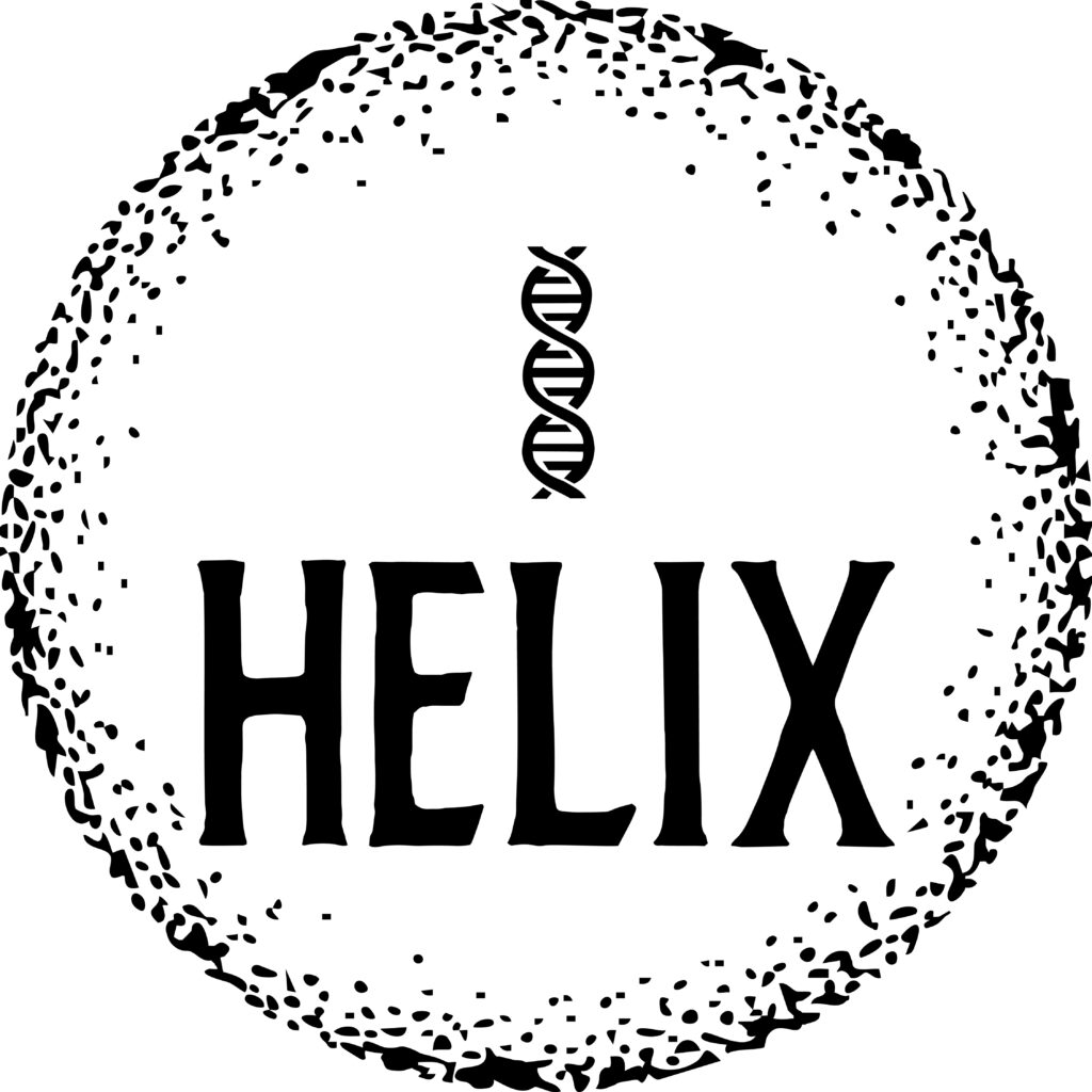 The Helix Foundation logo with black text.
