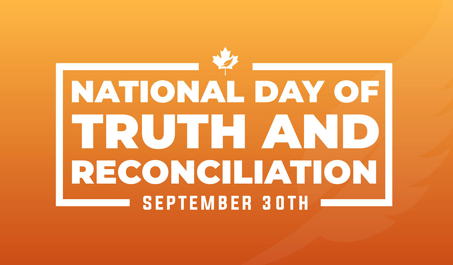Orange background with text reading: 